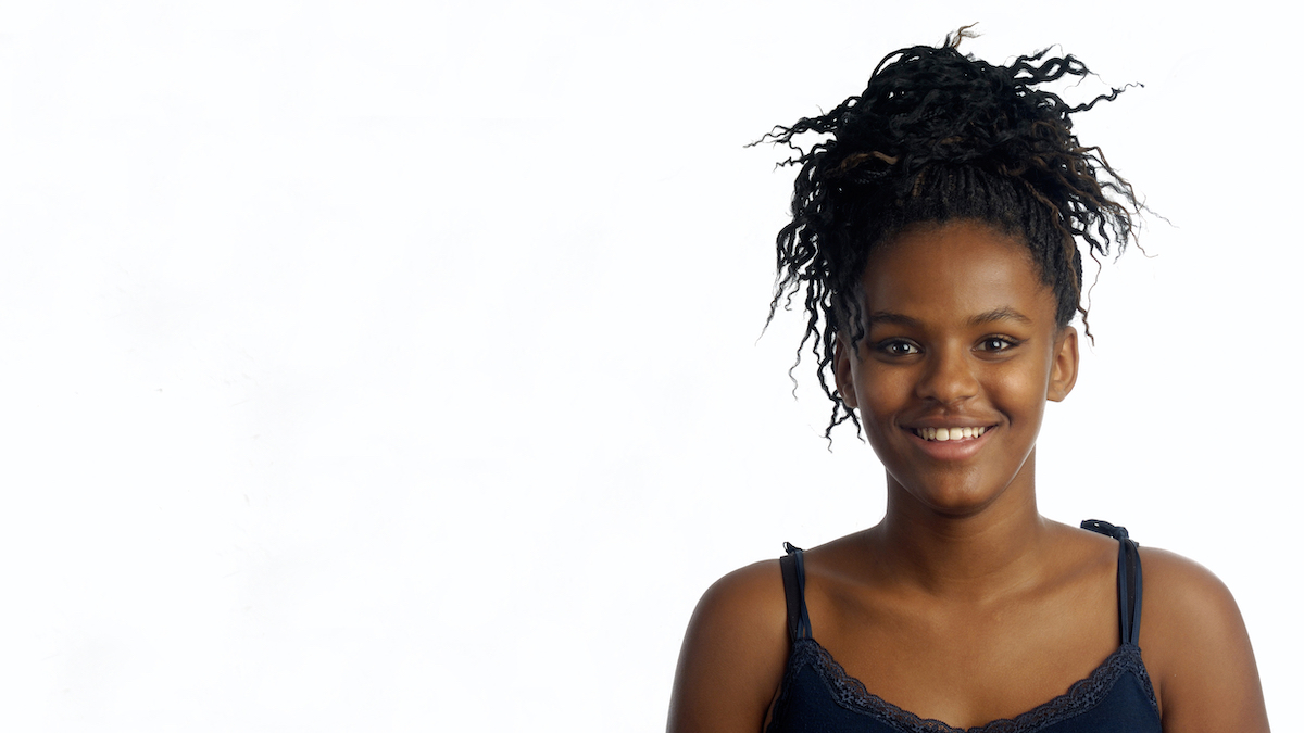 young Black woman smiling