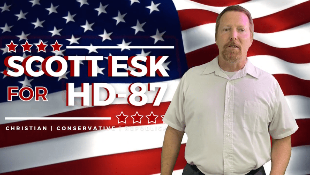 OK GOP candidate Scott Esk still wants gay people stoned to death | Scott Esk, looking his best for a campaign ad