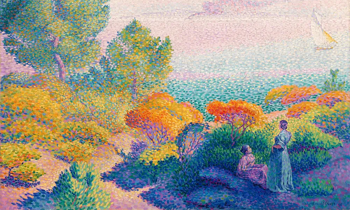 Why did the color violet go viral after 1863? | Monet painting detail