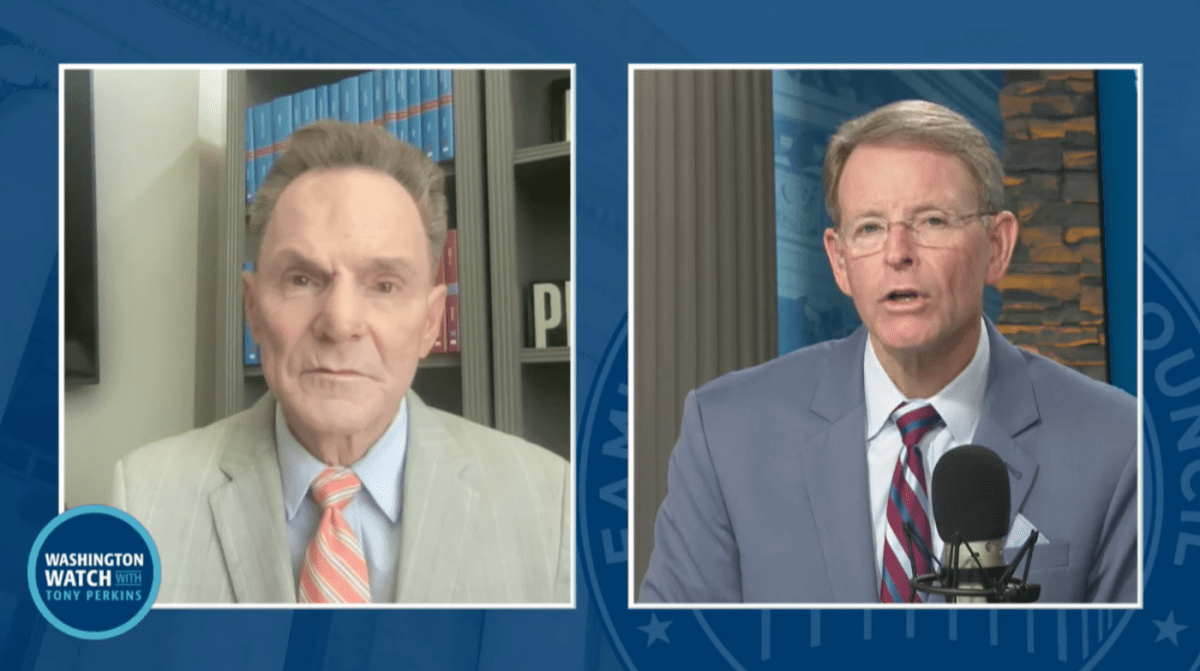 Southern Baptist leader shocked by Americans' 'pride' in not being Christian | Ronnie Floyd (left) complains about religious trends to a sympathetic Tony Perkins