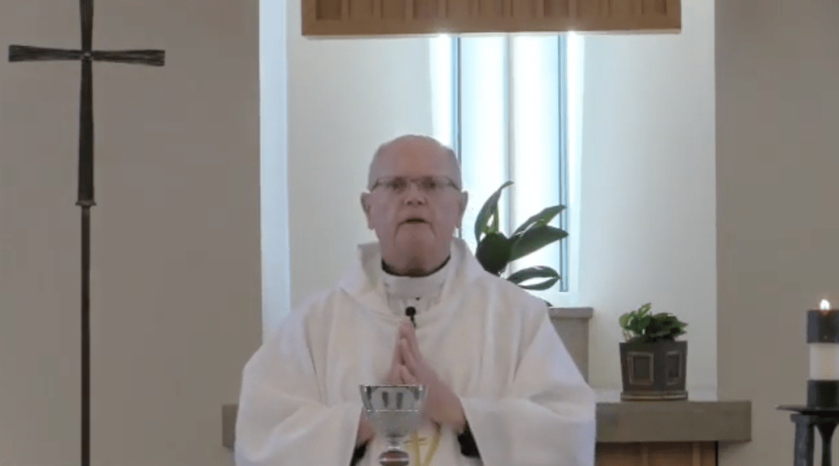 Lawyer fined $400,000 for warning school about predator priest on staff | Rev. Paul Hart speaks at Brother Martin High School before his 'retirement'
