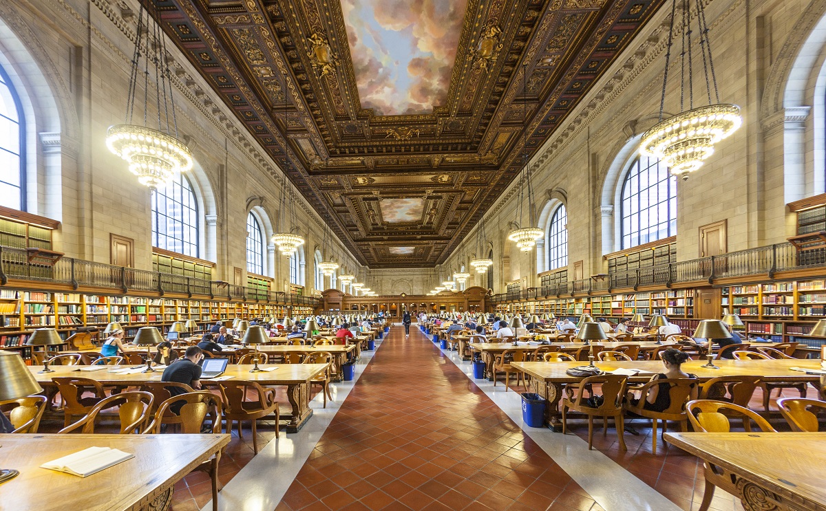 The magnificent reading room of the New York Public Library | Libraries are dangerous in the best possible way